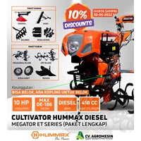 Cultivator mesin traktor bajak sawah tiller HUMMAX MEGATOR PKT LENGKAP