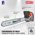 Chainsaw / Gergaji Mesin BAR LASERTIP LASER 22" Proquip QC7800X 1