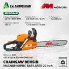 Gergaji Mesin Chainsaw magnum 22 mg6898 Bar Laser 22 Inch Senso Serbaguna 1