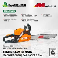 Gergaji Mesin Chainsaw magnum 22 mg6898 Bar Laser 22 Inch Senso Serbaguna