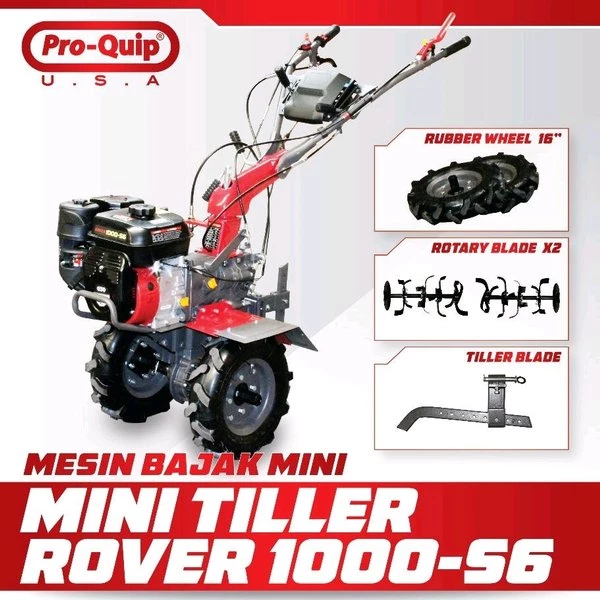 Mesin Bajak Mini Tiller Cultivator Proquip ROVER 1000-s6 RTH