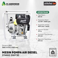 Mesin Pompa Air Diesel STARKE DWP50  DWP80