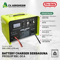 BATTERY CHARGER SERBAGUNA (Charger AKI) PROQUIP RBC-50A