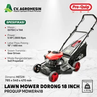 Mesin Potong Rumput Dorong Proquip Mower 418 4 Tak 18 inch