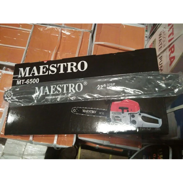 Chainsaw Maestro MT6500 (54CC) + BAR 22" (55CM) GERIGI SUKU CADANG LENGKAP