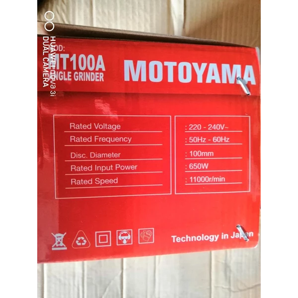 MT100A Motoyama Angle Grinder/Gerinda