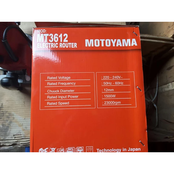 Mesin Router Kayu Elektrik MOTOYAMA MT3612 1500W