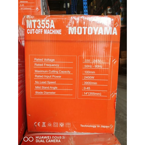 Motoyama Cut off Machine MT355A