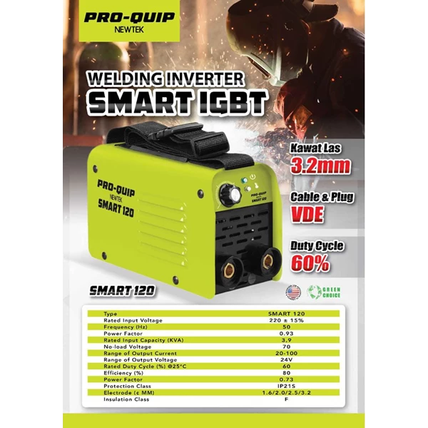 Proquip Inverter Smart 120 IGBT 450 watt