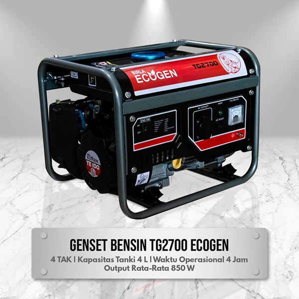 Genset Bensin ECOGEN TG2700 1000 watt