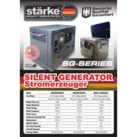 Silent Generator Starke Stromerzeuger SG-Series