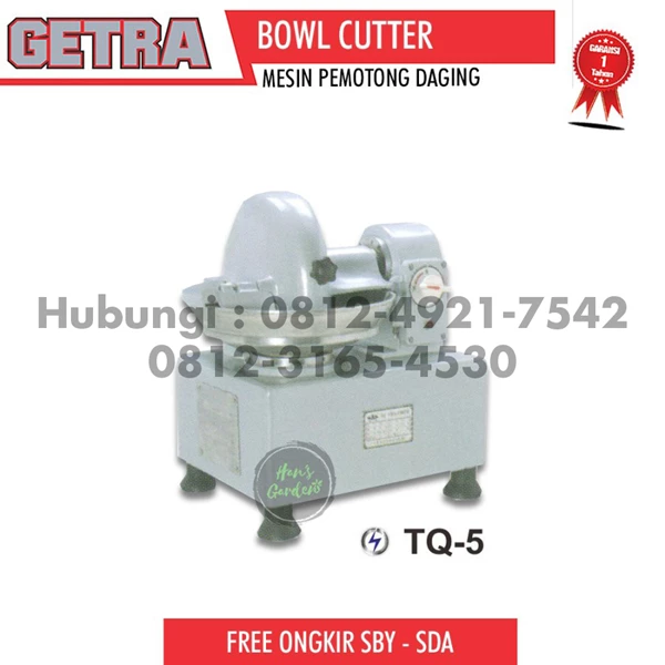 GETRA TQ 5 bowl cutter meatball dough mixer