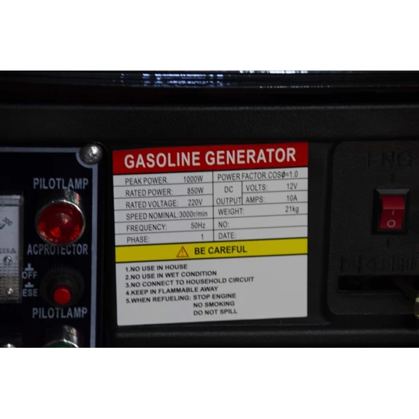 Gasoline Generator RedFox RF2000 850 Watt