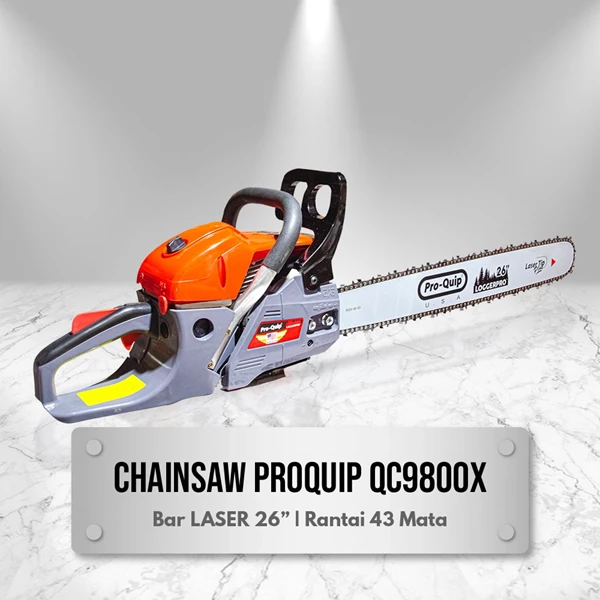 QC9800X Laser Bar Chainsaw Chainsaw 26 Inch 43 Eyes Chain