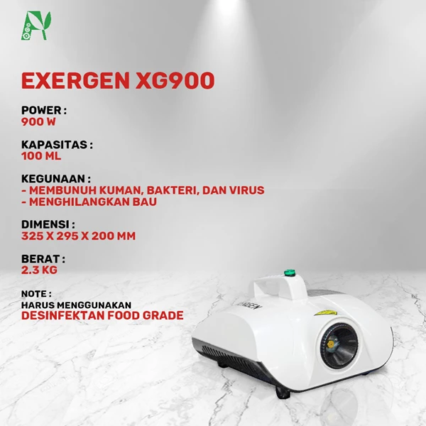 Portable mini fogging sterillization 900 watt EXERGEN