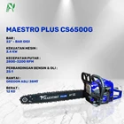 Gergaji Mesin  Chainsaw Maestro CS6500G Bar Gigi 22 Inci (55 cm) 2