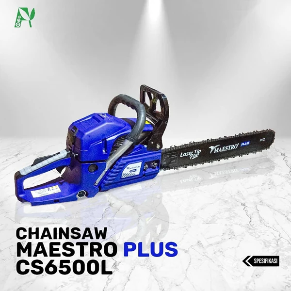 Gergaji Mesin Chainsaw Maestro CS6500L dengan Bar Laser 22 inci (55cm)