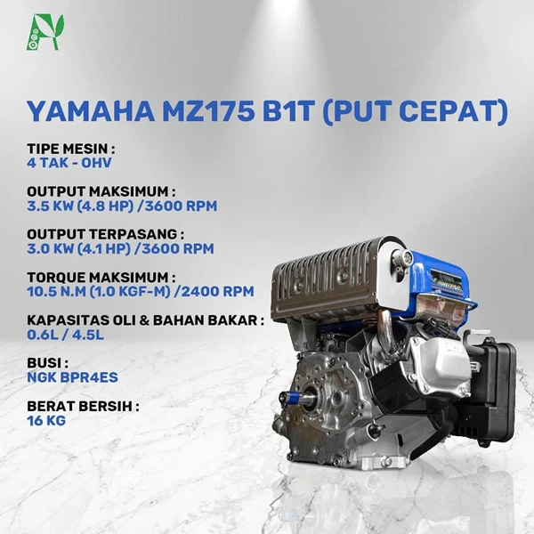 Mesin Bensin Engine Yamaha MZ175 B1T