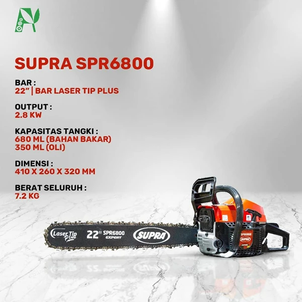 Chainsaw Supra SPR6800 22"/55cm