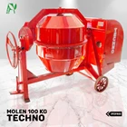Mesin Pengaduk Beton dan Semen Molen Techno 100Kg 1