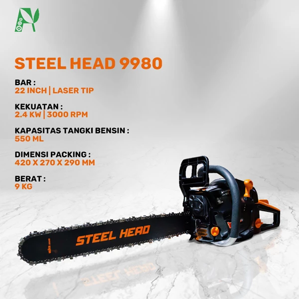 CHAINSAW STEEL HEAD 9980 / 22 inch / 2.4 kW
