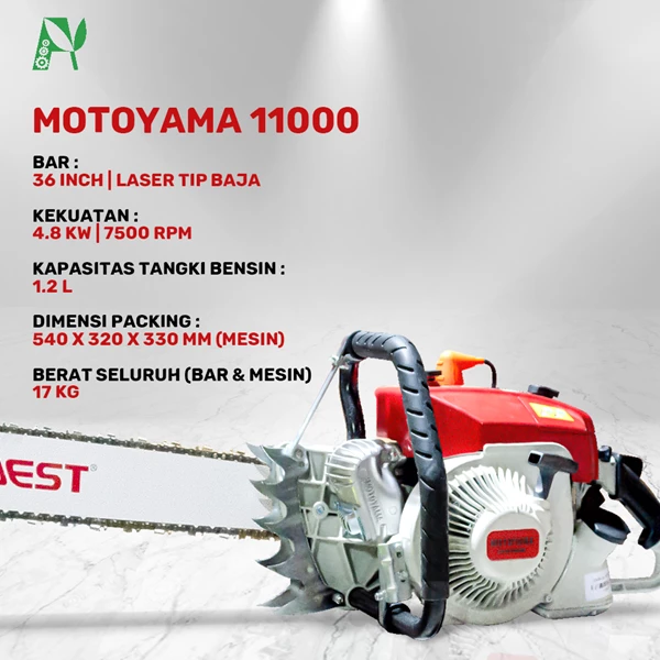 CHAINSAW MOTOYAMA 11000 BAR 36"