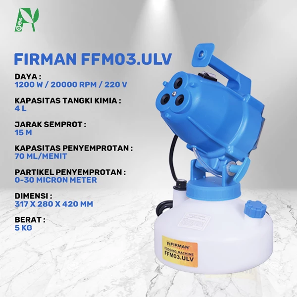 Disinfectant FOGGING MACHINE FIRMAN FFM03ULV