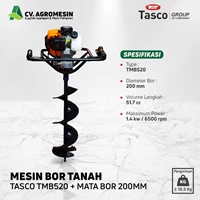 MESIN BOR TANAH TASCO TMB520 FREE MATA BOR 200MM