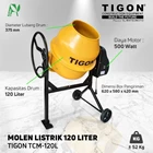 Mesin Pengaduk Molen Elektrik / Molen Listrik TIGON 120 Liter TCM-120L 1