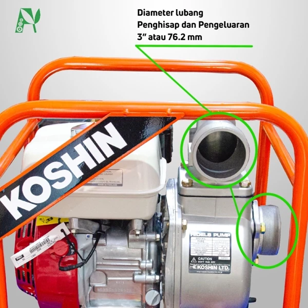 Mesin pompa air koshin irigasi made in japan SEH80X