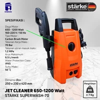 Jet Cleaner Wash & Wax Starke Superwash70 Superwash 70 650 Watt